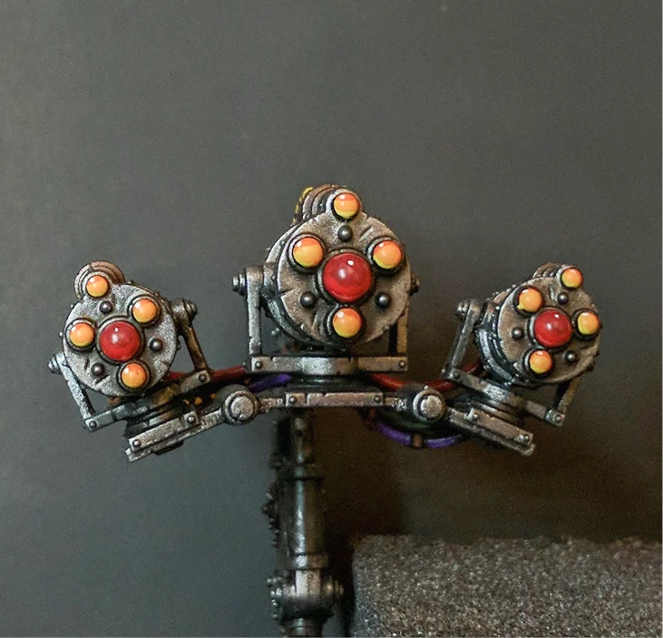 Painted miniature detail